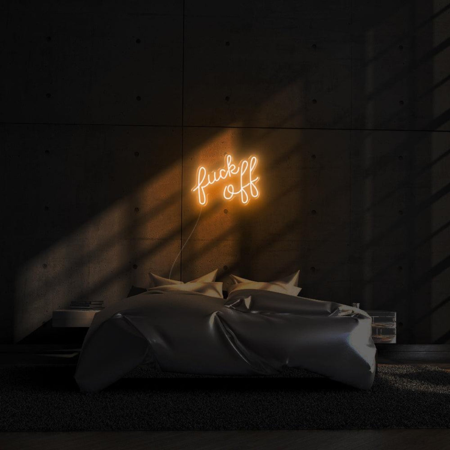 Fuck Off Vivid Pink Text-Based Led Neon Sign For Bold Bedroom Decor | Shineneon