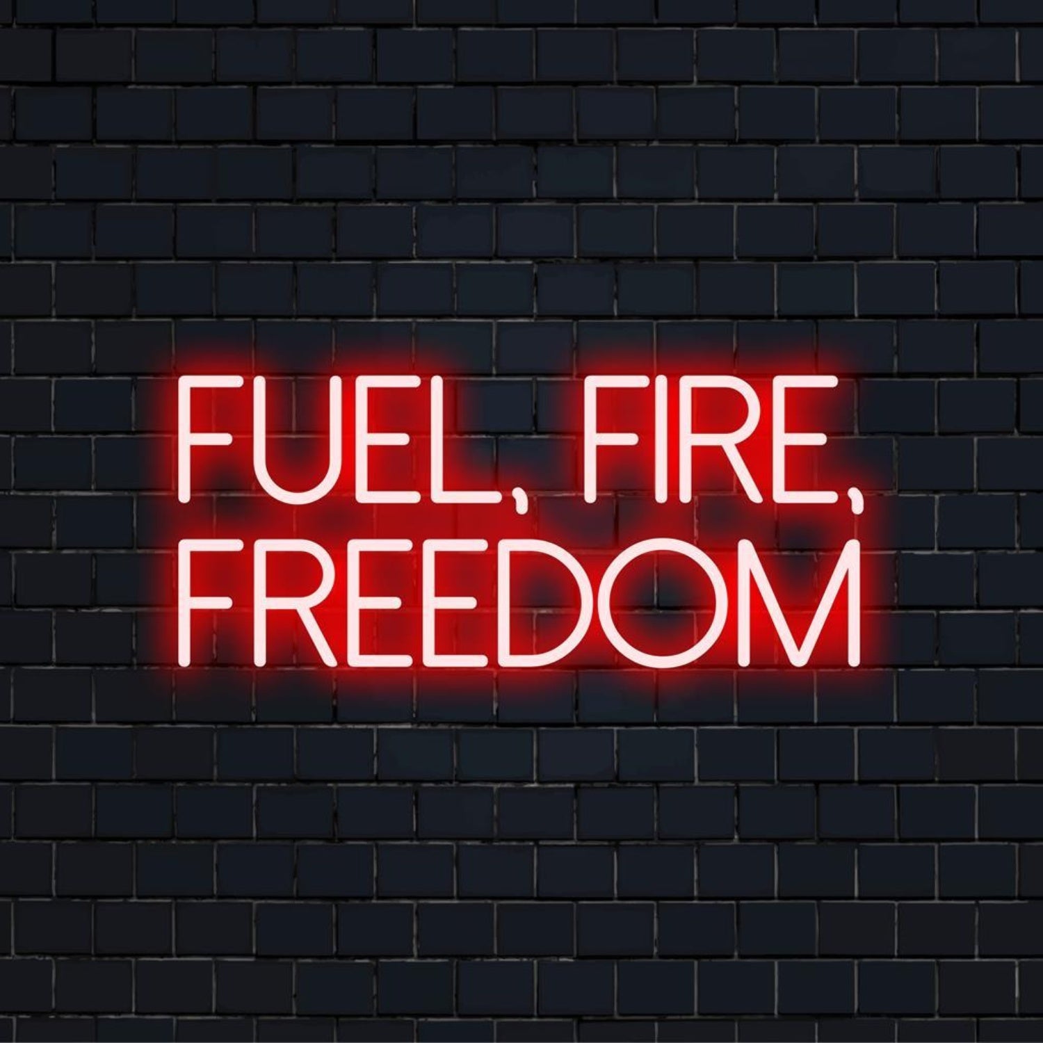 Fuel Fire Freedom Led Neon Sign For Bar Cafe Industrial Decor | Shineneon