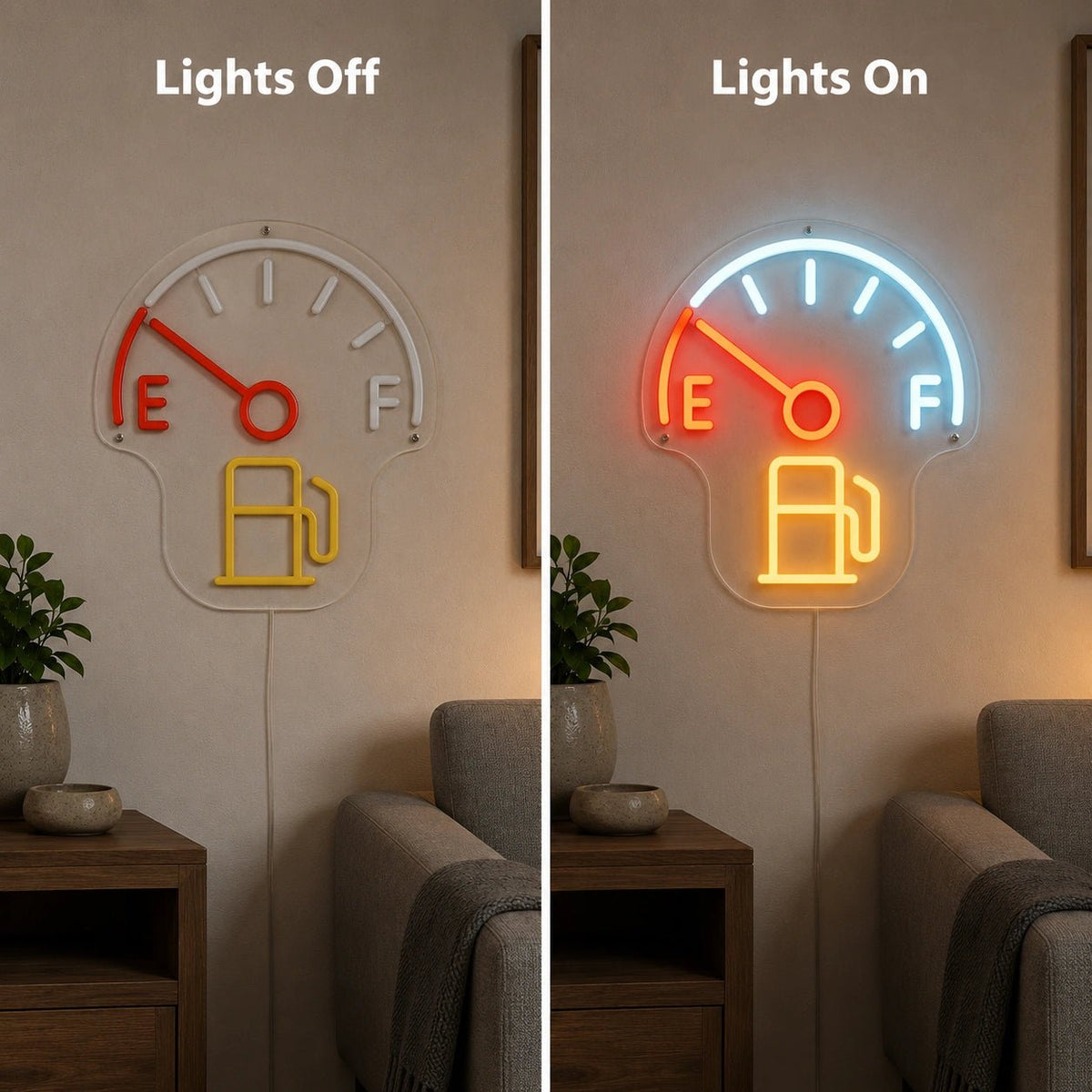 Fuel Gauge Gas Pump LED Neon Sign - Shineneon