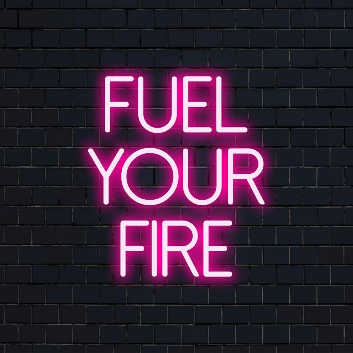 Fuel Your Fire Pink Led Neon Sign For Gym Studio Bar Cafe Decor | Shineneon