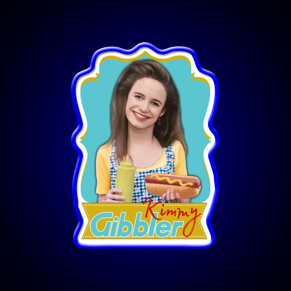 Full House Kimmy Gibbler Barber Shop Haircut Led Neon Sign - Size and dimension reference