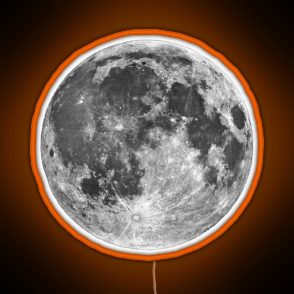 Full Moon Sticker Rgb Neon Sign - Shineneon