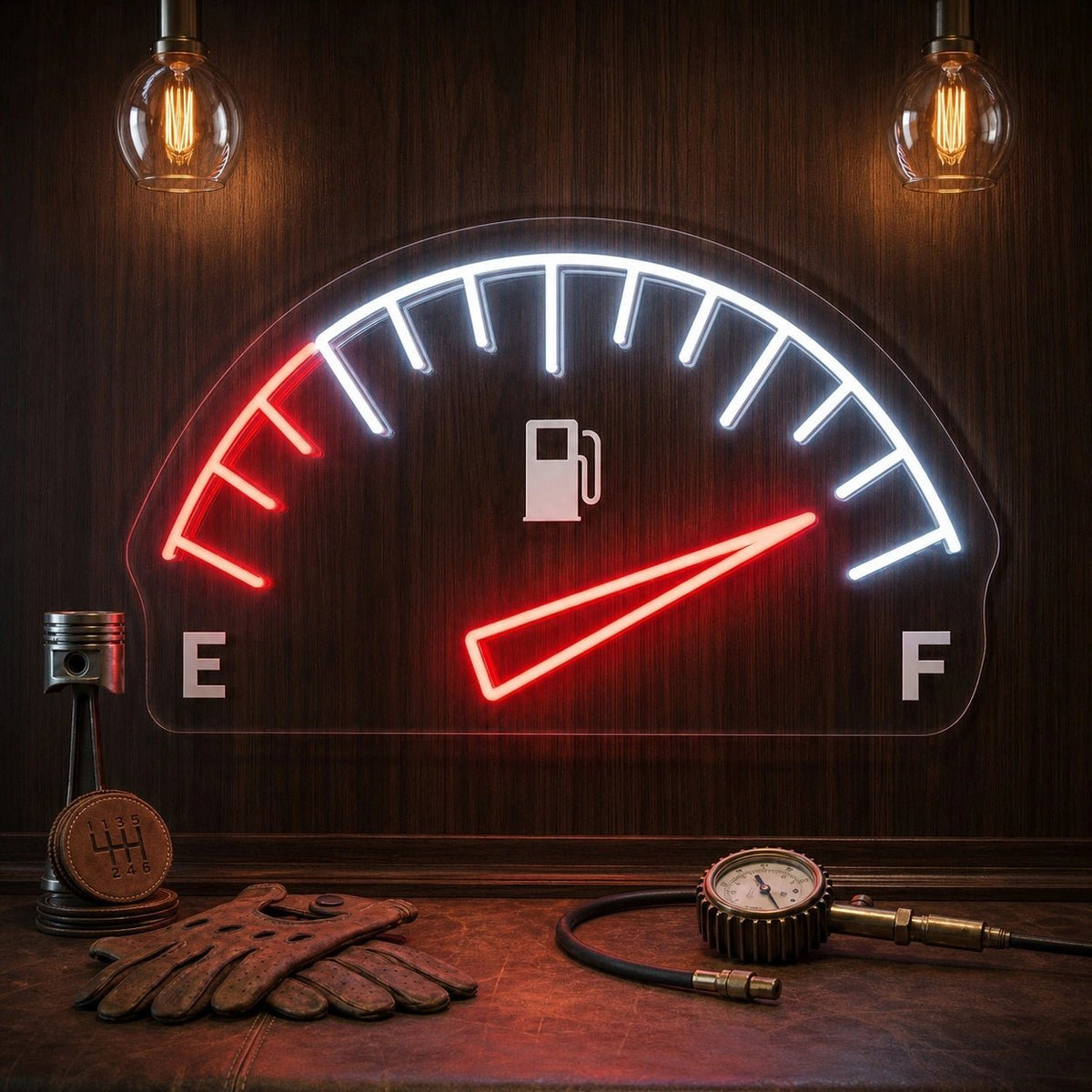 Full Tank Fuel Gauge LED Neon Sign - Shineneon