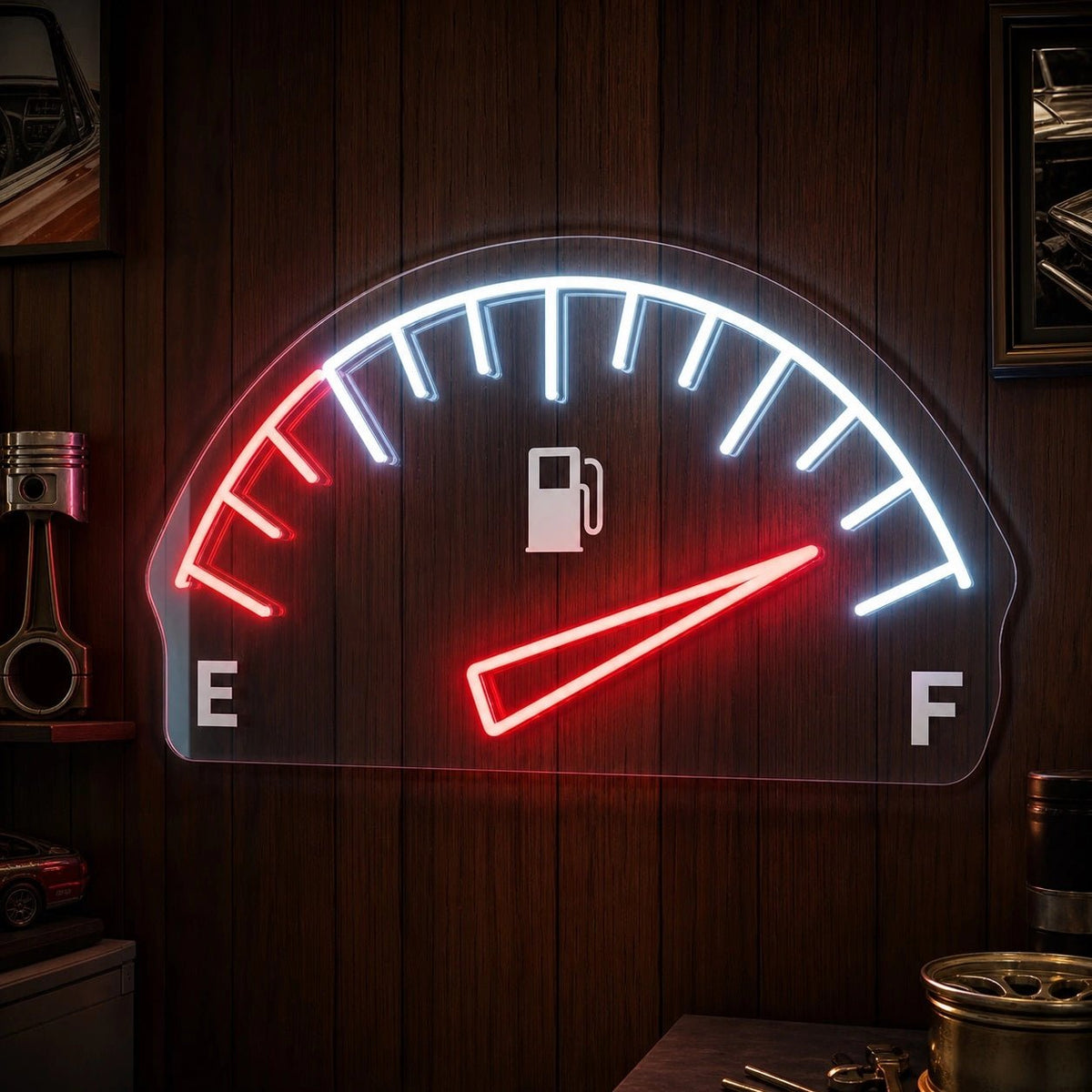 Full Tank Fuel Gauge LED Neon Sign - Shineneon