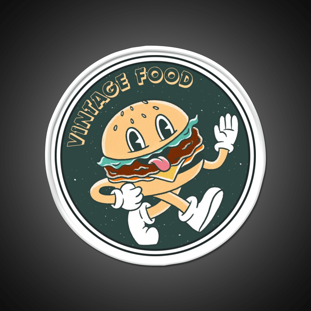 Funny B Rguer Vintage Food Snack Food Led Neon Sign Rgb Color - Shineneon