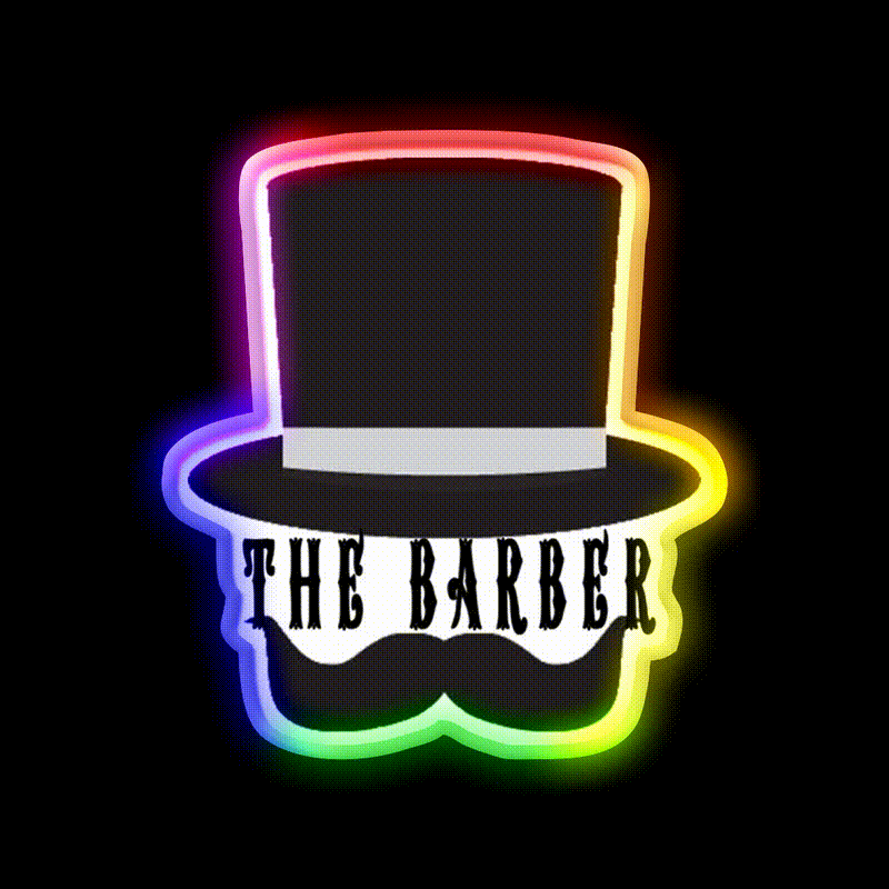 Funny Barber Funny Gift For Barbers Barber Shop Haircut Led Neon Sign