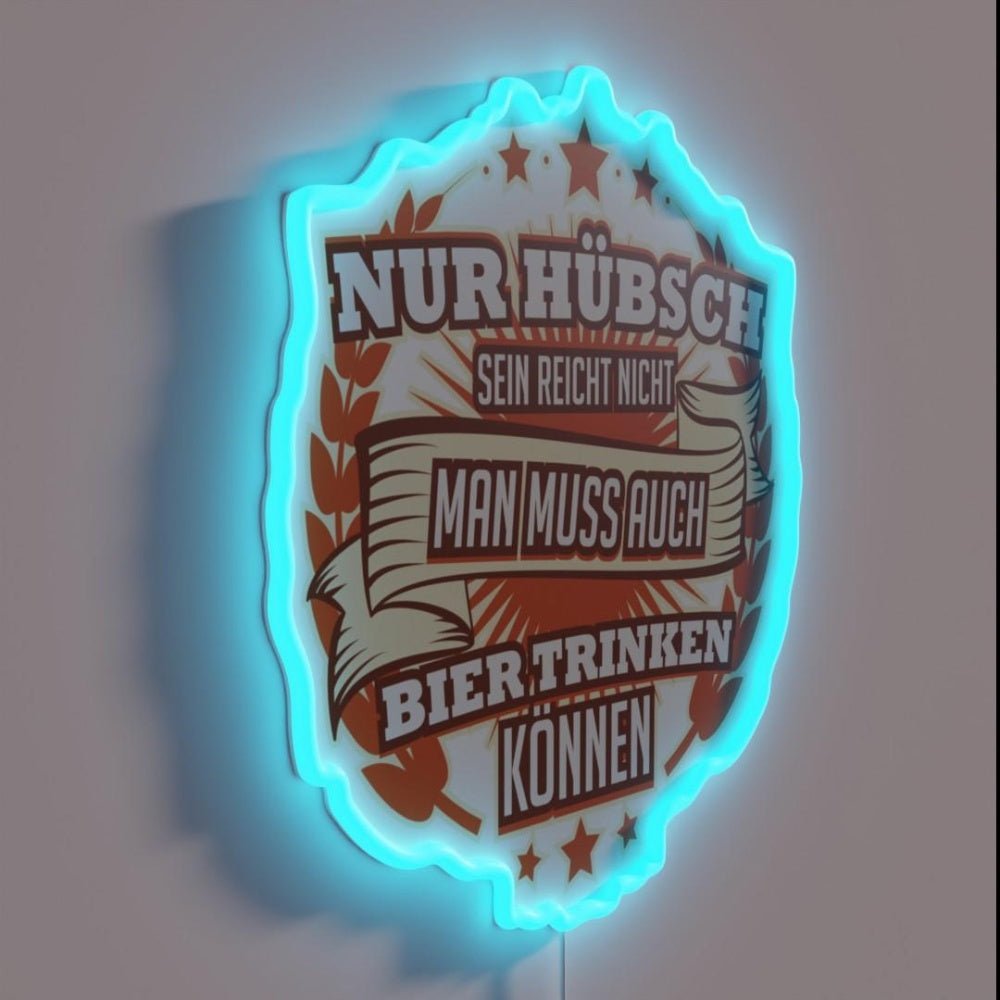 Funny Beer Sayings Oktoberfest Beer Pong Gift Rgb Led Neon Sign - Shineneon