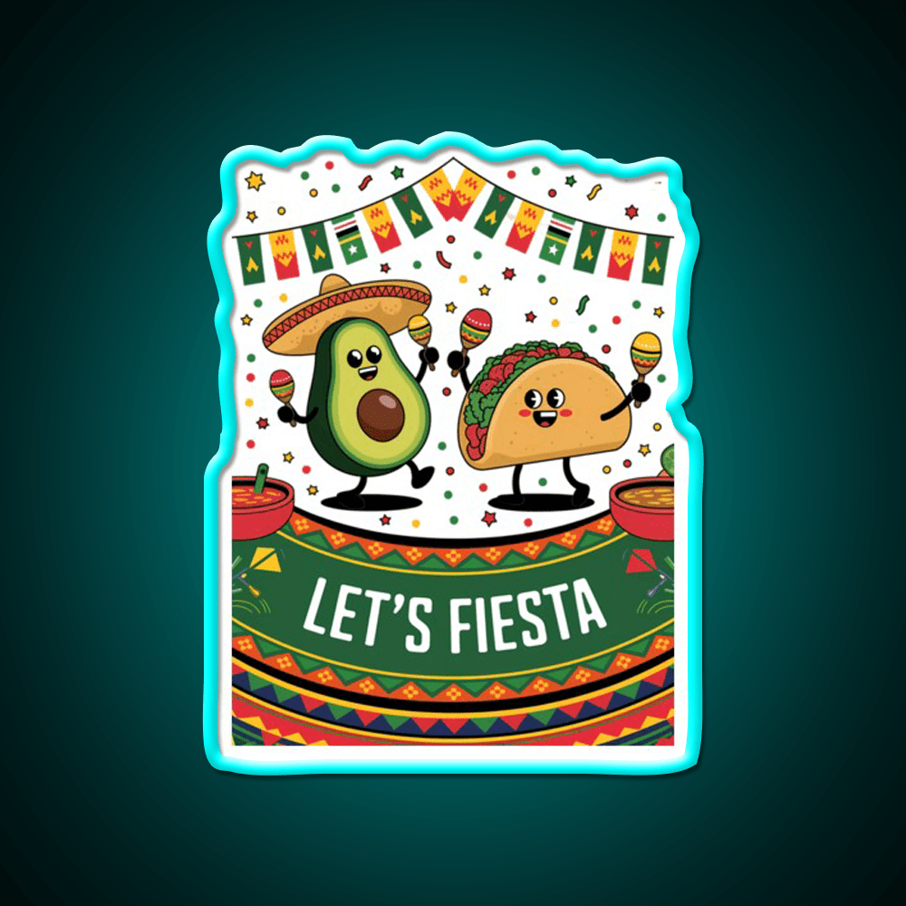 Funny Cinco De Mayo Mexican Party Taco Led Neon Sign Rgb Color - Shineneon