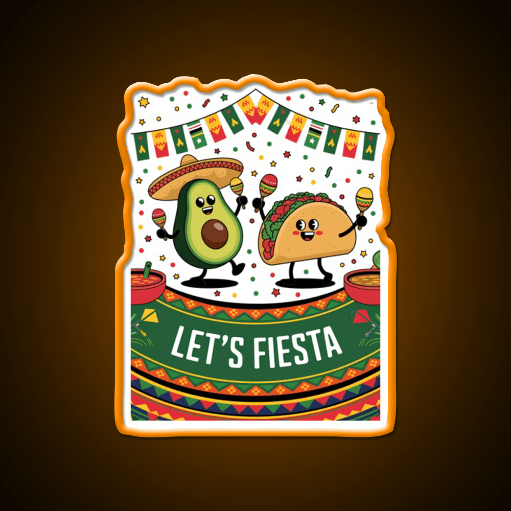 Funny Cinco De Mayo Mexican Party Taco Led Neon Sign Rgb Color - Shineneon