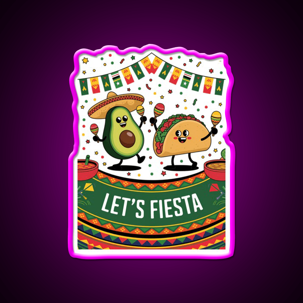 Funny Cinco De Mayo Mexican Party Taco Led Neon Sign Rgb Color - Shineneon