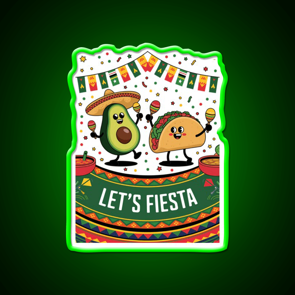 Funny Cinco De Mayo Mexican Party Taco Led Neon Sign Rgb Color - Shineneon