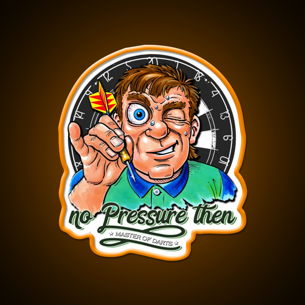 Funny Darts Player Beer Bar Decor Led Neon Sign Rgb Color