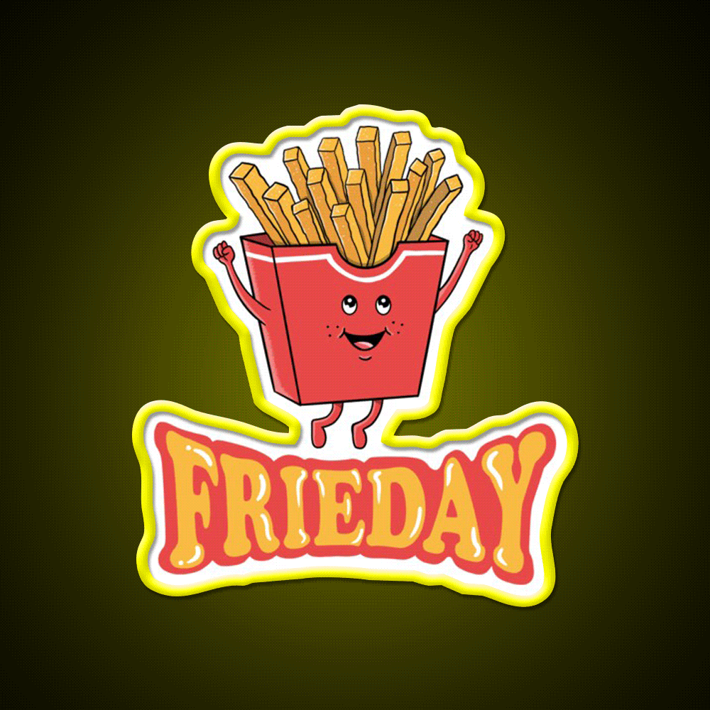Funny Fast Food Led Neon Sign For Burger Place Rgb Color - Custom LED neon sign front view