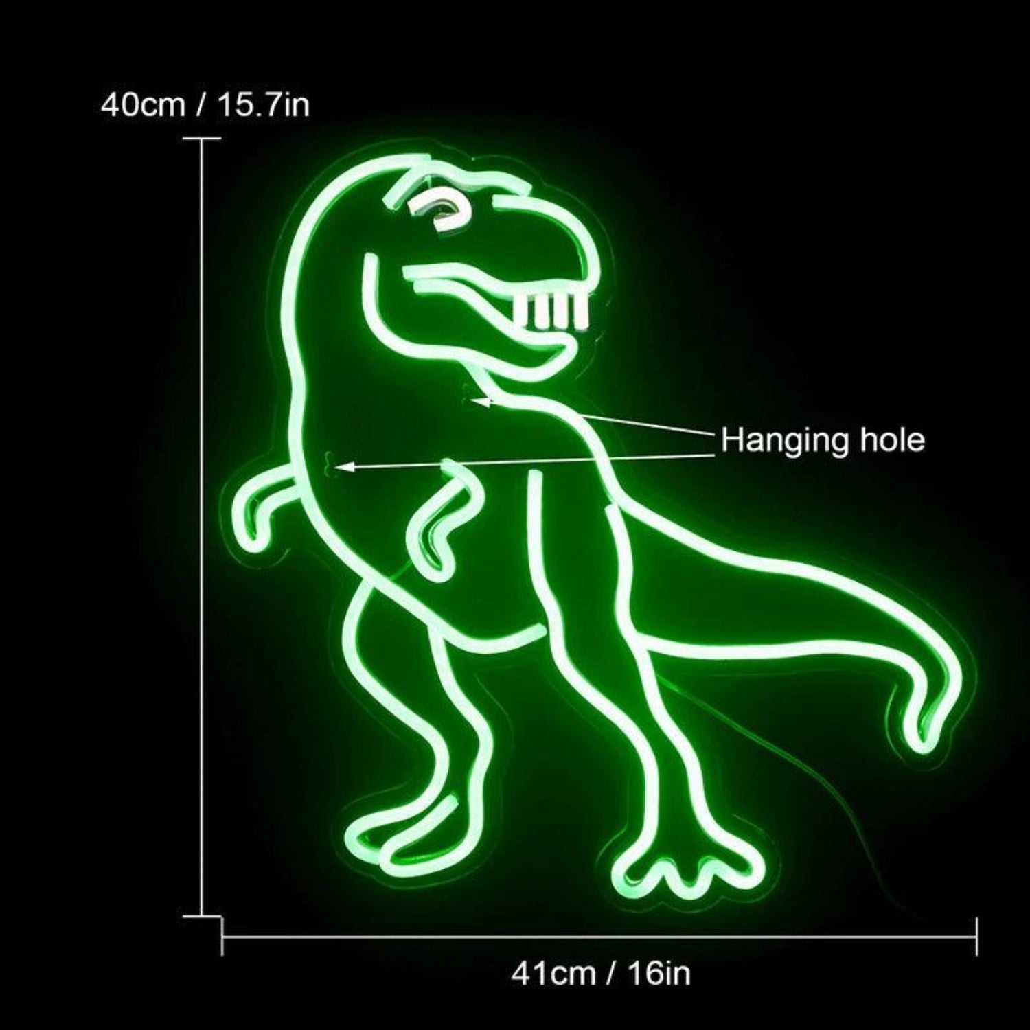 Funny Green Cartoon Dinosaur Led Neon Sign For Kids Room Theme Decor - Shineneon