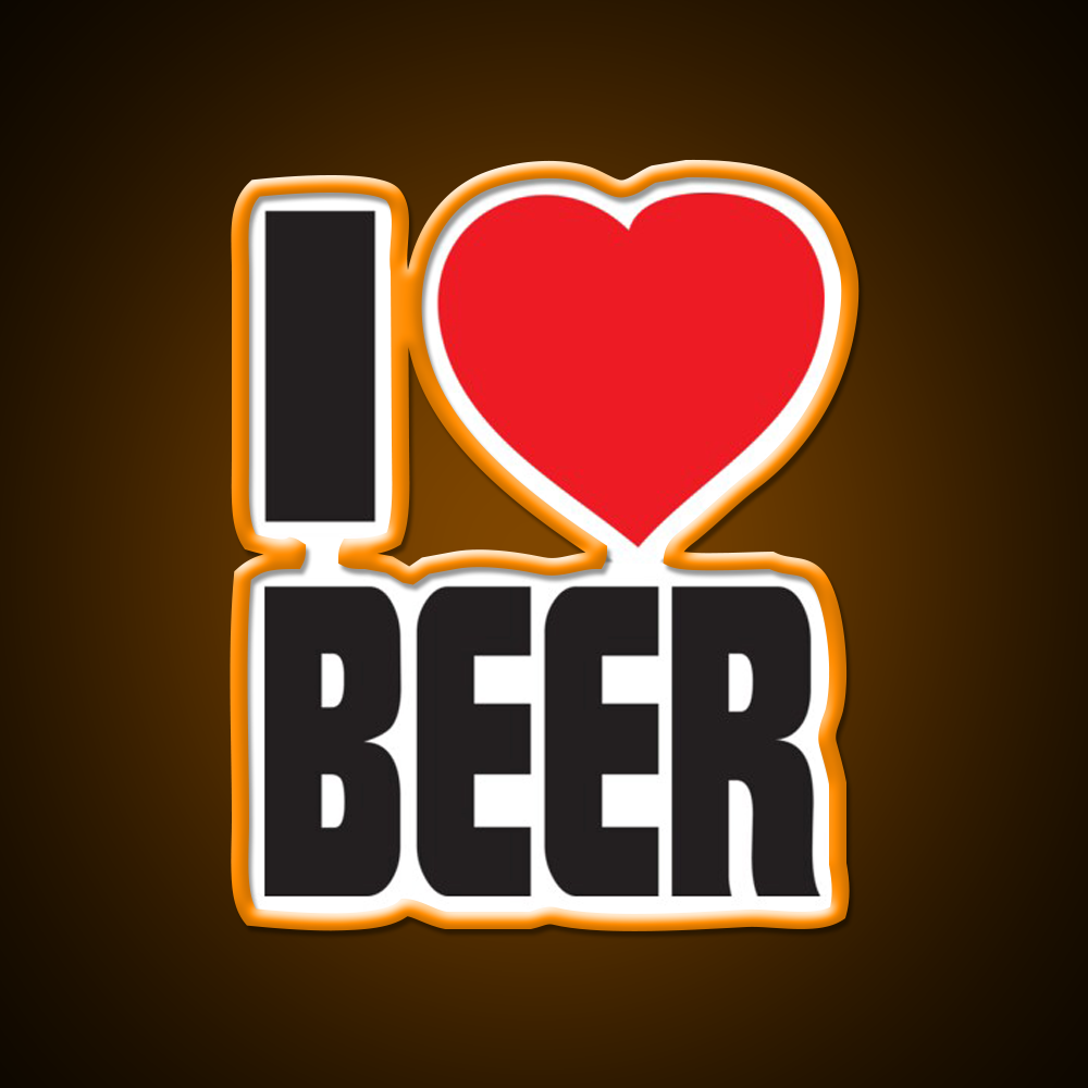 Funny I Love Beer Bar Decor Led Neon Sign Rgb Color - LED neon sign view 6