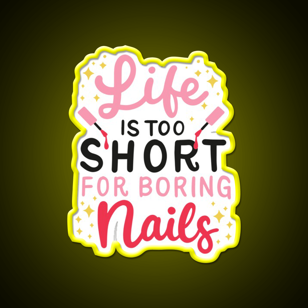 Funny Nail Tech Nail Salon Led Neon Sign Rgb Color - Shineneon