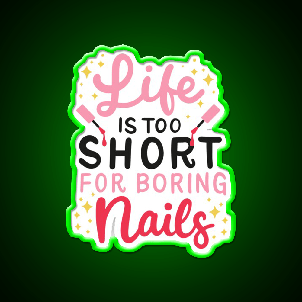Funny Nail Tech Nail Salon Led Neon Sign Rgb Color - Shineneon