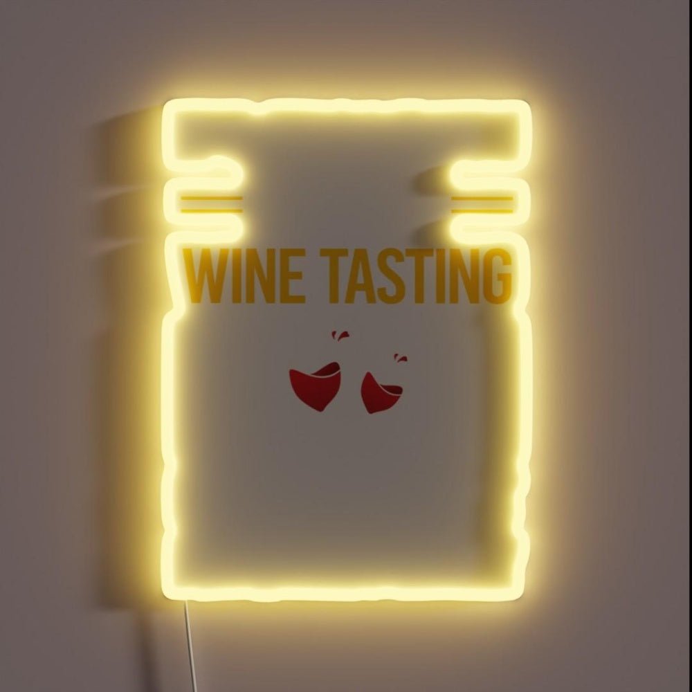 Funny Smart People Wine Tasting Rgb Led Neon Sign - Shineneon
