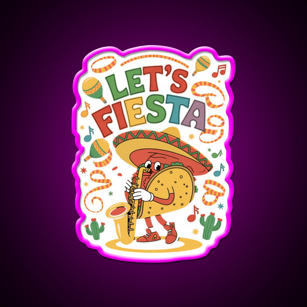 Funny Taco Led Neon Sign Mexican Food Sign Kitchen Wall Art Rgb Color - Shineneon