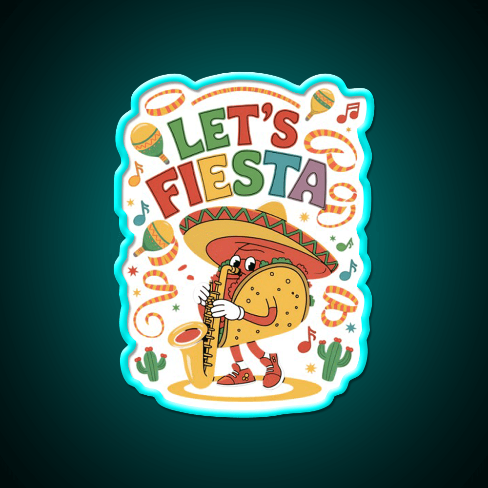 Funny Taco Led Neon Sign Mexican Food Sign Kitchen Wall Art Rgb Color - Shineneon