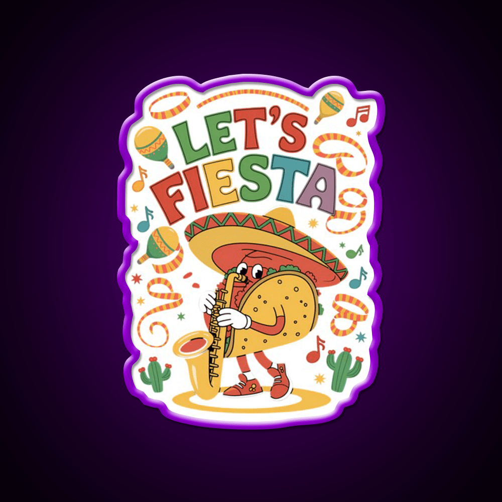 Funny Taco Led Neon Sign Mexican Food Sign Kitchen Wall Art Rgb Color - Shineneon