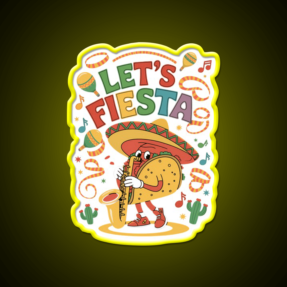 Funny Taco Led Neon Sign Mexican Food Sign Kitchen Wall Art Rgb Color - Shineneon