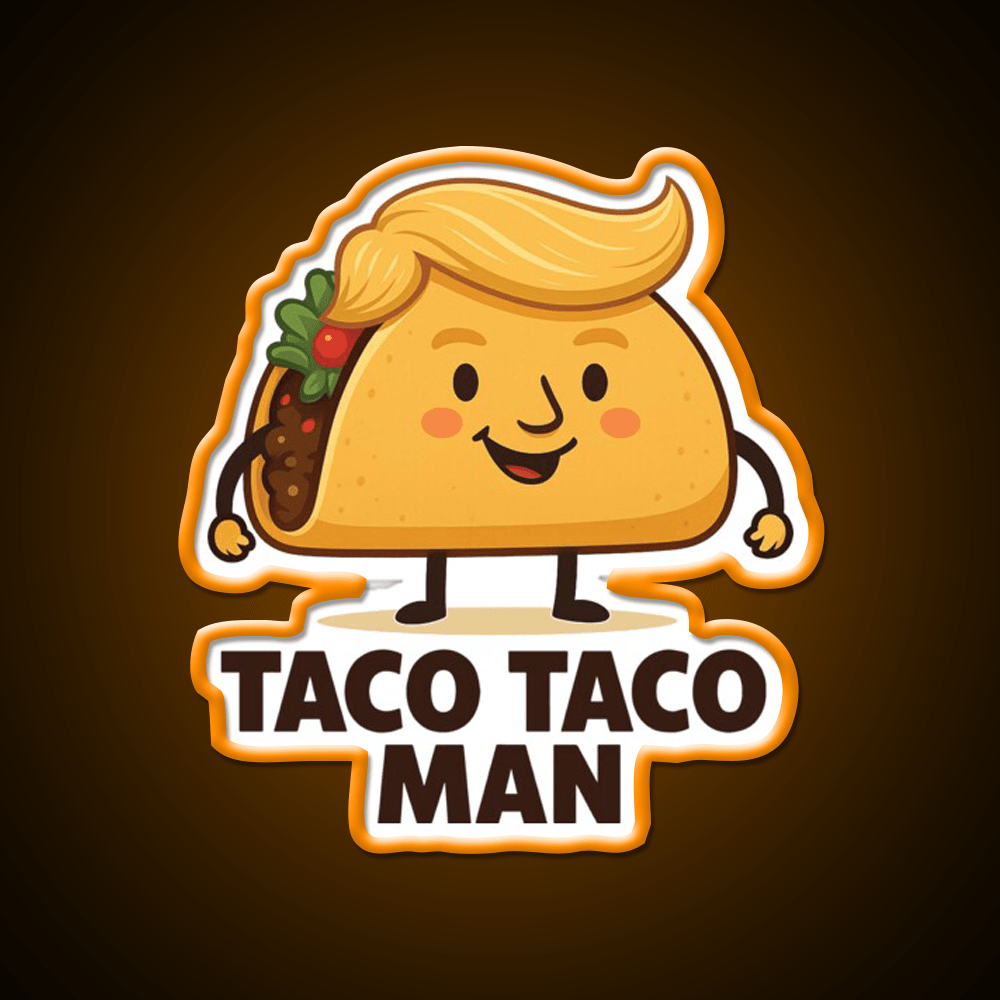 Funny Taco Man Taco Led Neon Sign Mexican Food Sign Rgb Color - Shineneon