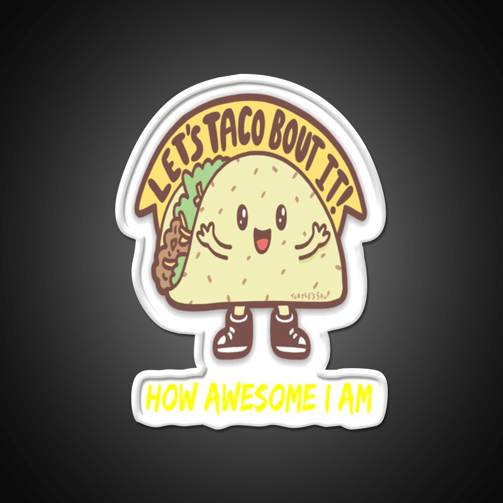 Funny Taco Taco Led Neon Sign Mexican Food Sign Rgb Color - Shineneon