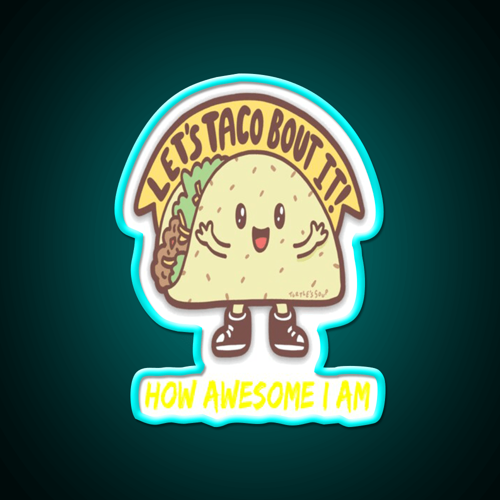 Funny Taco Taco Led Neon Sign Mexican Food Sign Rgb Color - Shineneon