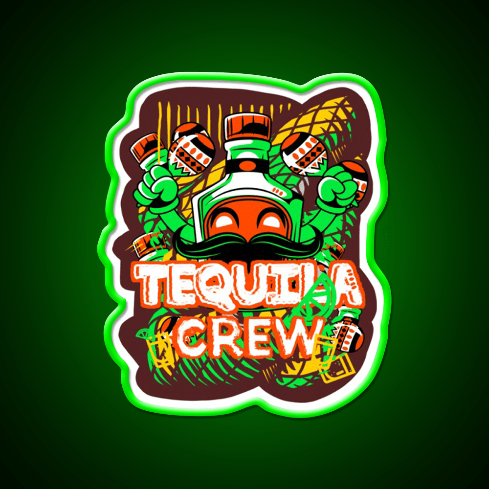 Funny Tequila Bottle Party Drink Tequila Led Neon Sign Rgb Color - Shineneon
