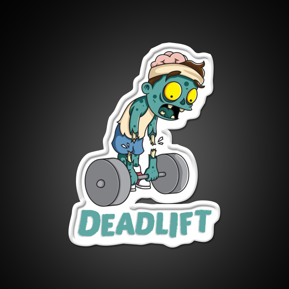 Funny Workout Zombie Deadlift Gym Fitness Led Neon Sign Rgb Color