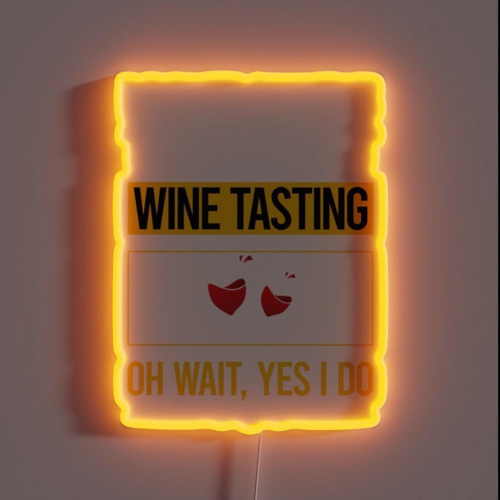 Funny Yes I Do Wine Tasting Rgb Led Neon Sign - Shineneon