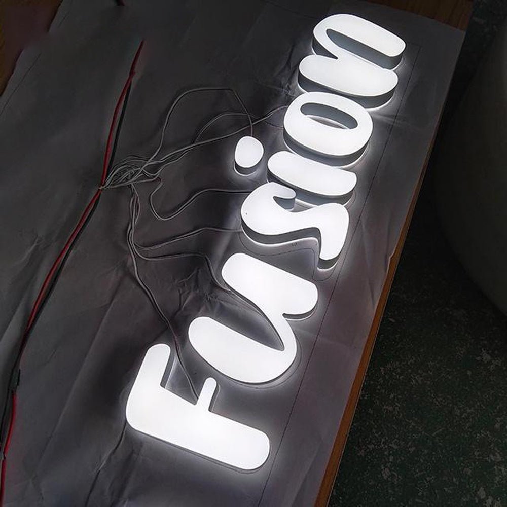 Fusion 3D Frontlit Letters Metal Led Sign - Shineneon