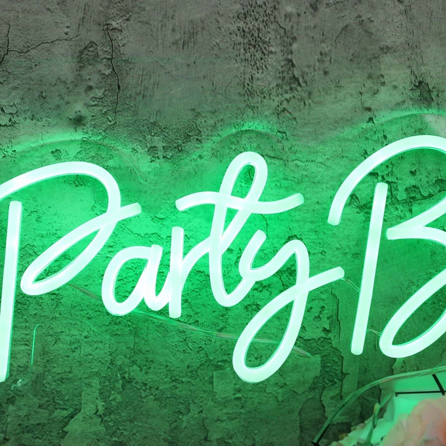Fuson Party Barn Green Led Neon Sign - Shineneon
