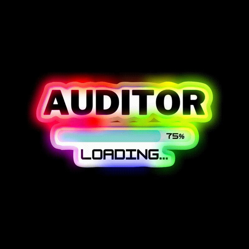 Future Auditor Loading In Progress Man Cave Bar Led Neon Sign Rgb Color