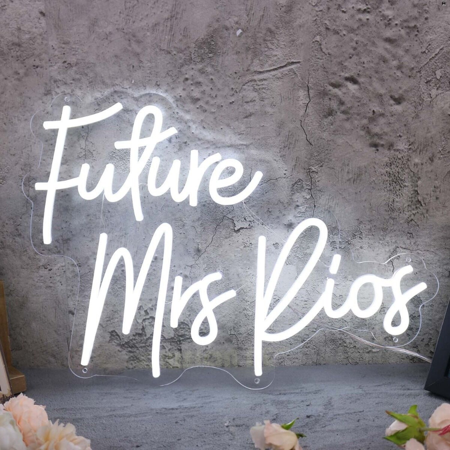 Future Mrs Rios White Led Neon Sign - Shineneon
