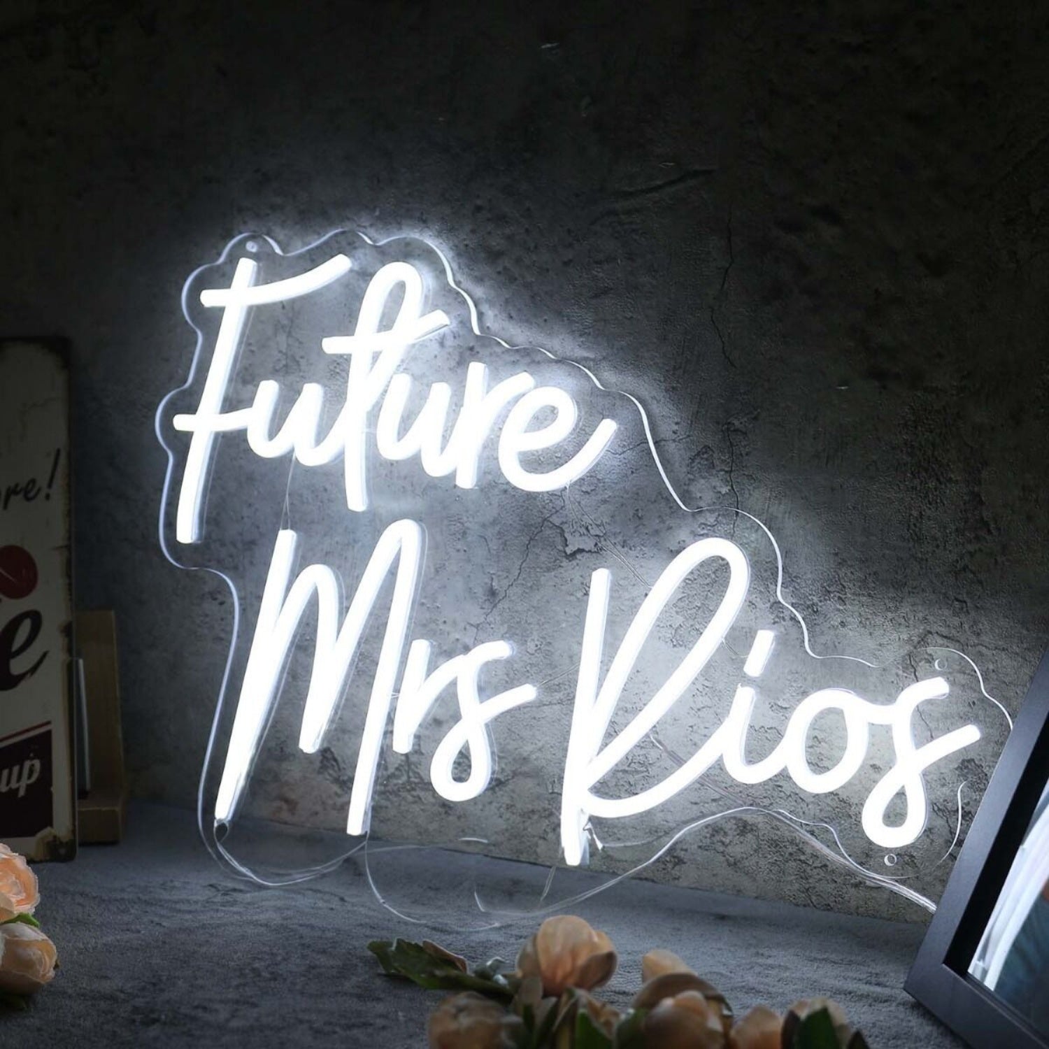 Future Mrs Rios White Led Neon Sign | Shineneon