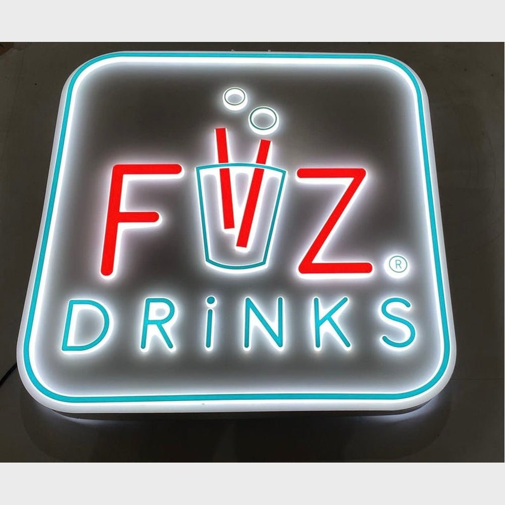 Fvz Drinks 3D Backlit Channel Letters Led Light Sign - Shineneon