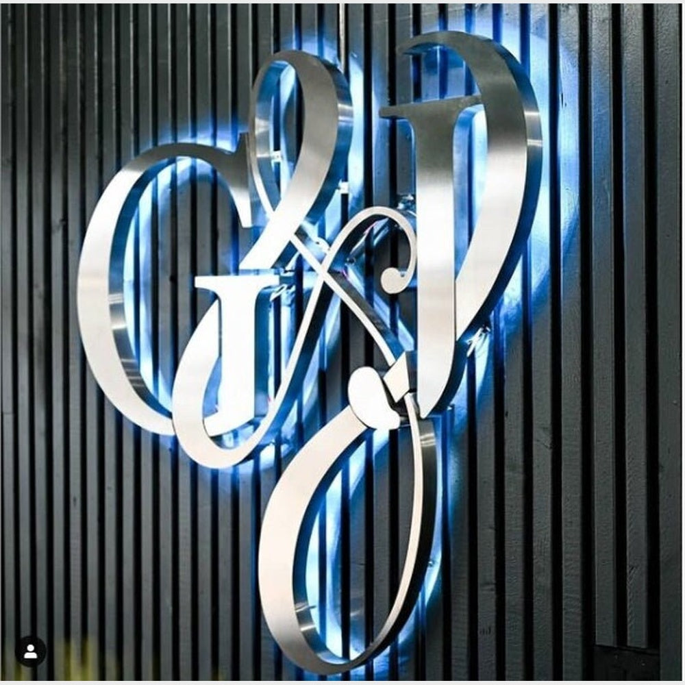 G And J 3D Backlit Channel Letters Led Light Sign