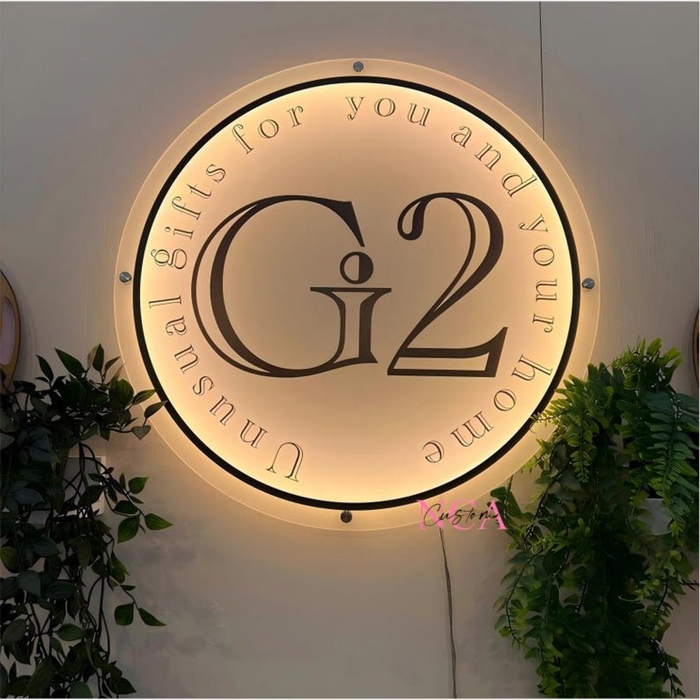 G2 Unusual Gifts Acrylic Business Logo Sign - Shineneon