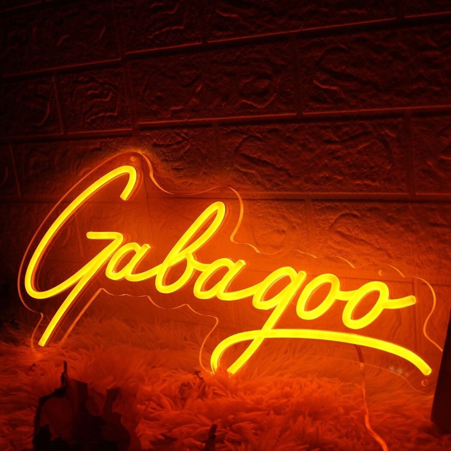 Gabagoo Orange Led Neon Sign - Shineneon