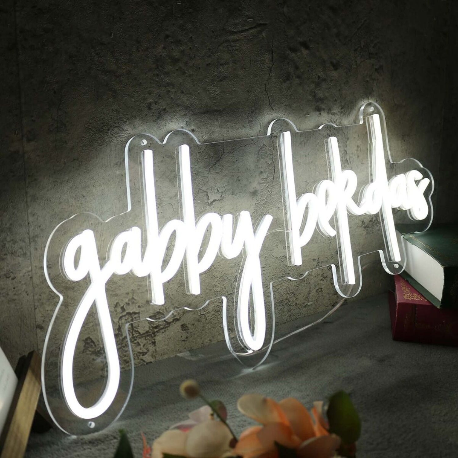 Gabby Bekdas White Led Neon Sign Wall Art | Shineneon