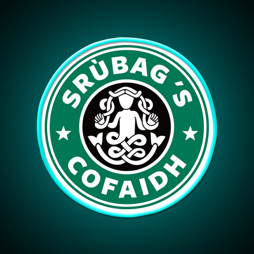 Gaelic Coffee Parody Whiskey Drink Bar Led Neon Sign Rgb Color