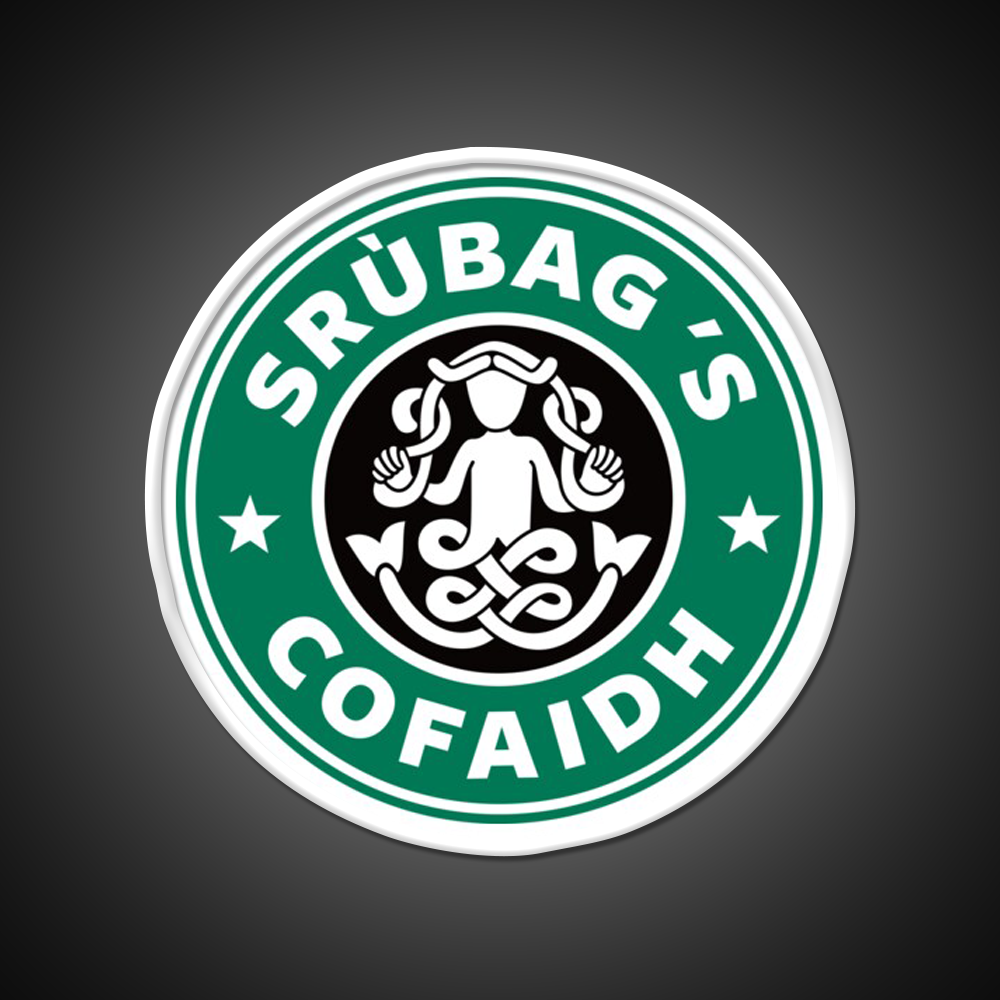 Gaelic Coffee Parody Whiskey Drink Bar Led Neon Sign Rgb Color