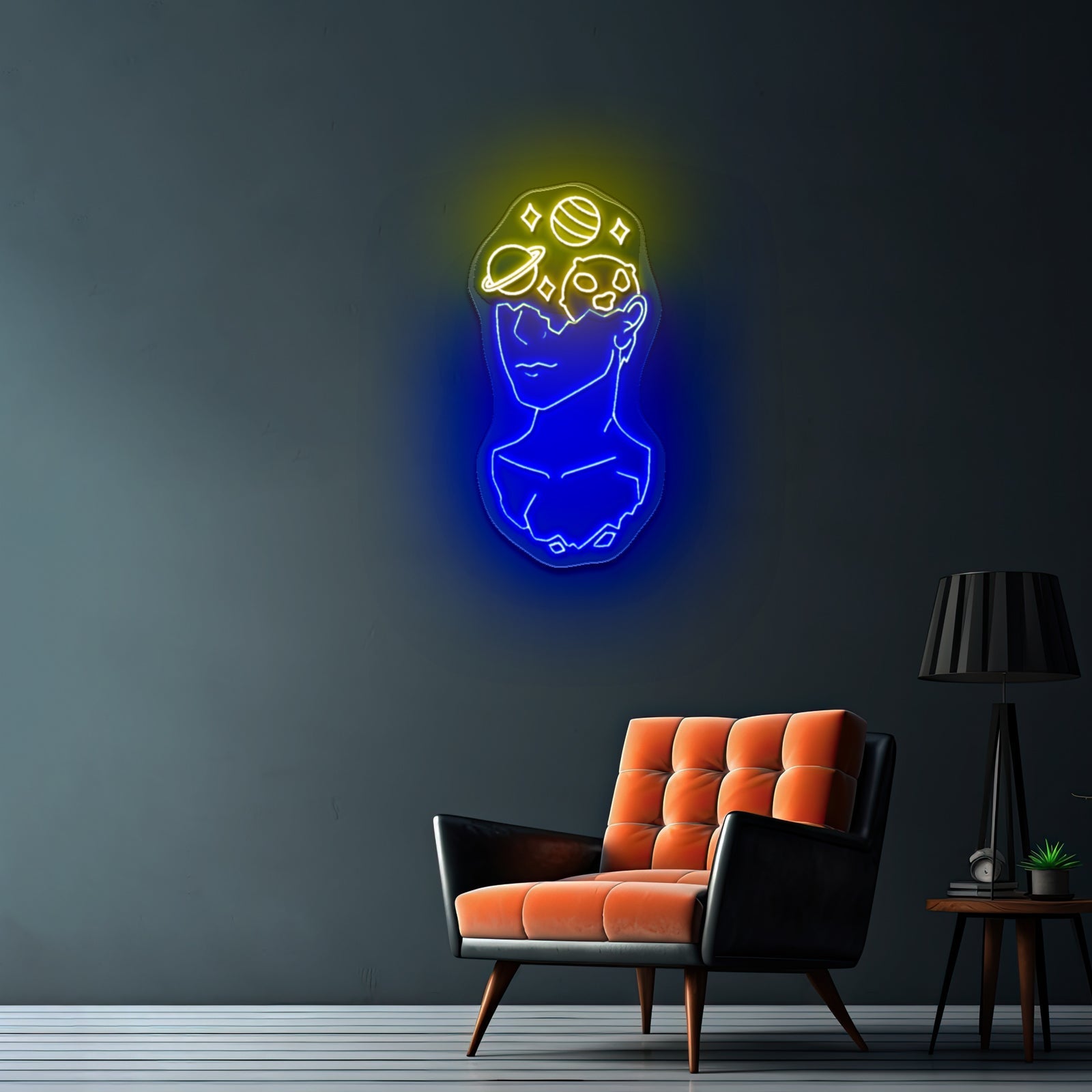 Galaxy Brain Led Signs For Room Kids Large Neon Signs - Shineneon