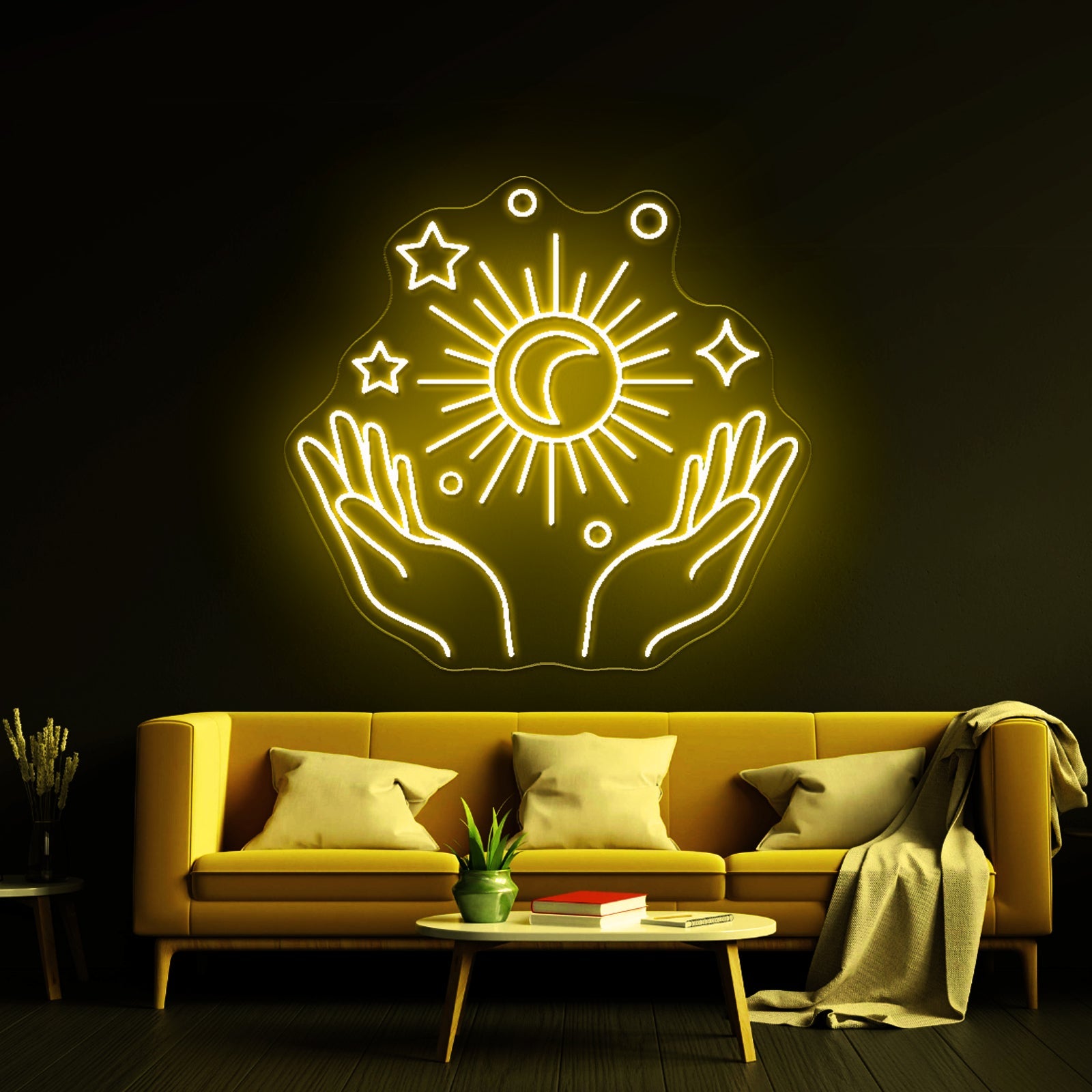 Galaxy Moon And Star Neon Sign Led Signs For Room - Shineneon