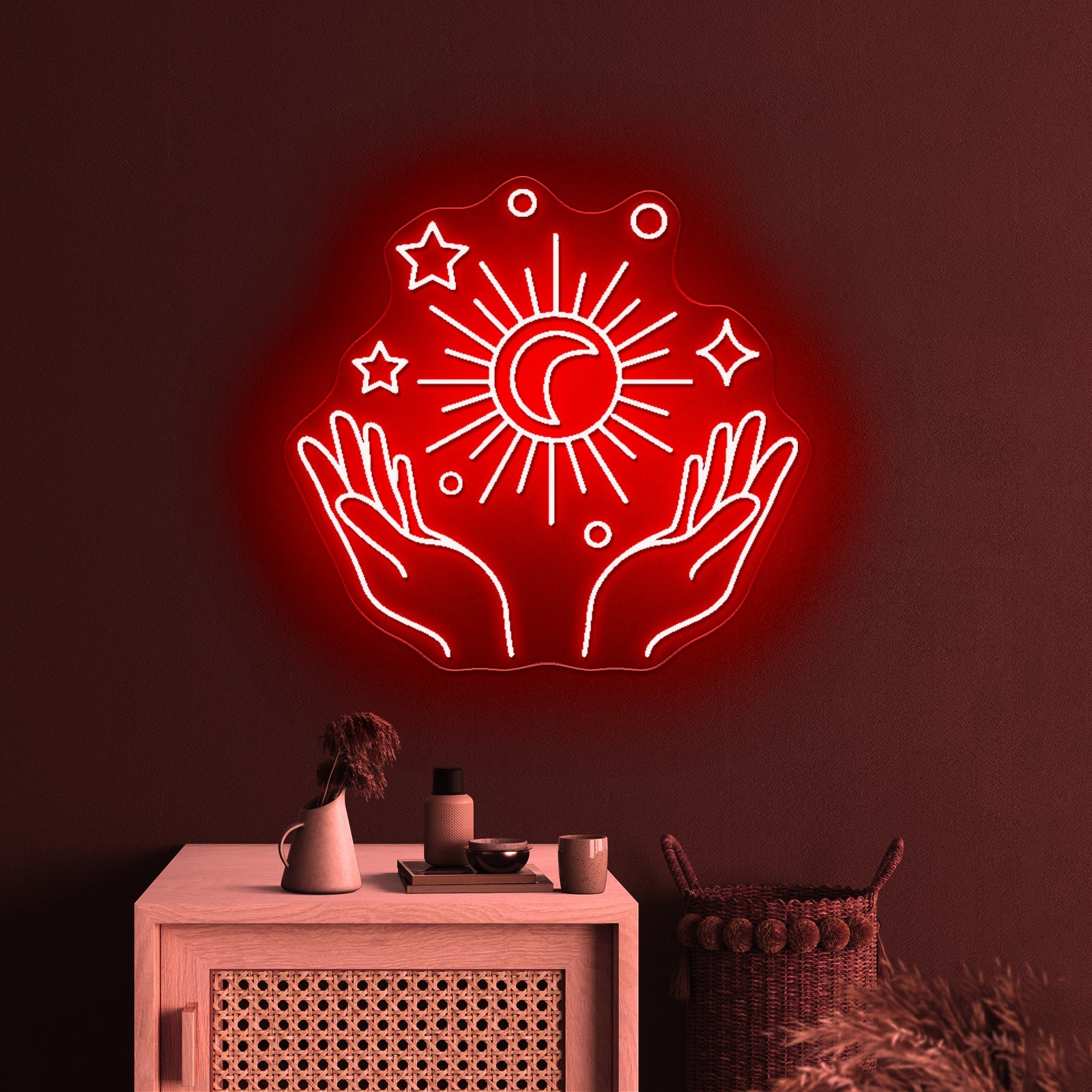 Galaxy Moon And Star Neon Sign Led Signs For Room - Shineneon
