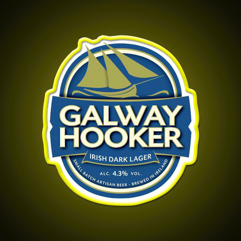 Galway Hooker Beer Bar Decor Led Neon Sign Rgb Color - Custom LED neon sign front view