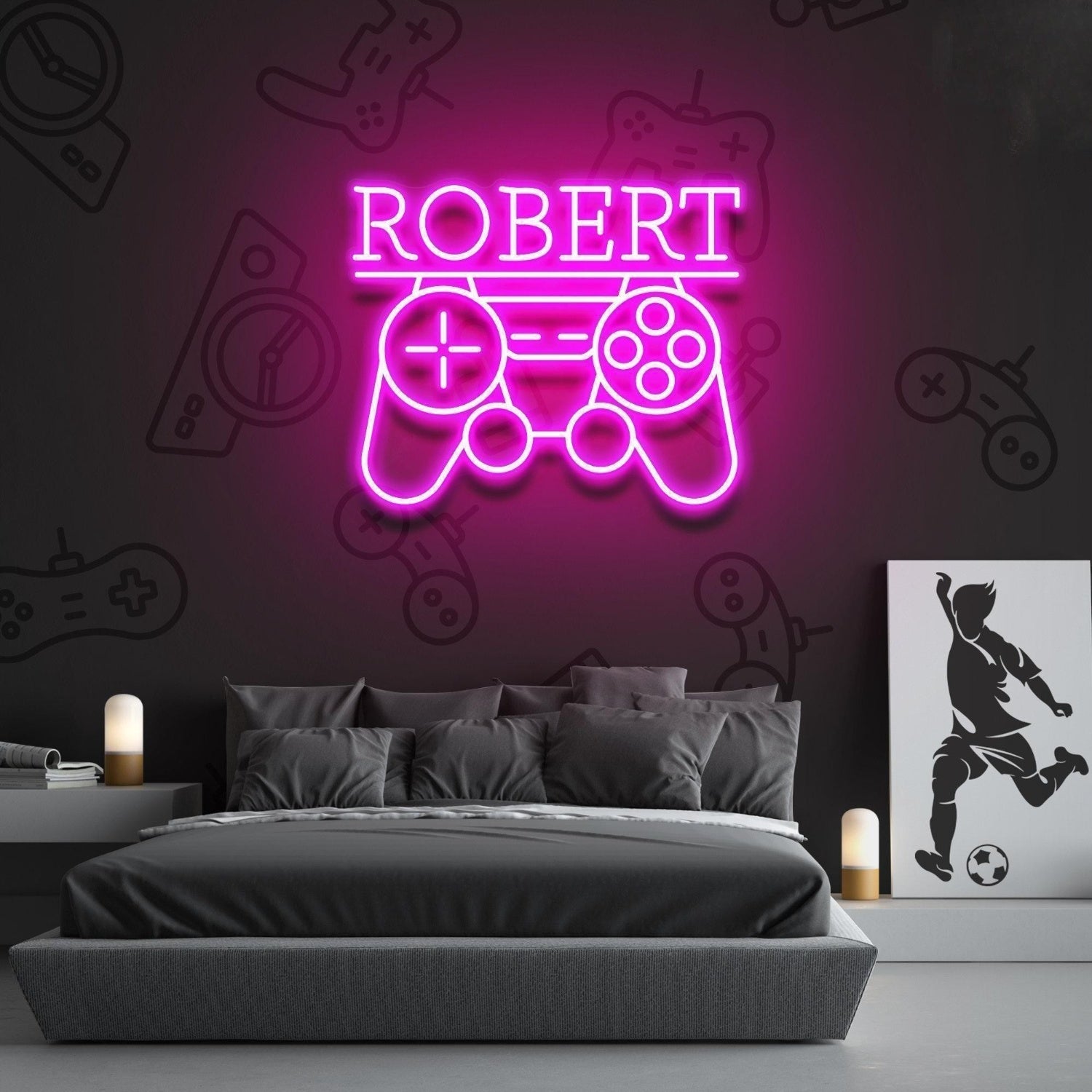 Game Controller Led Neon Sign With Your Lovely Kids Name | Shineneon