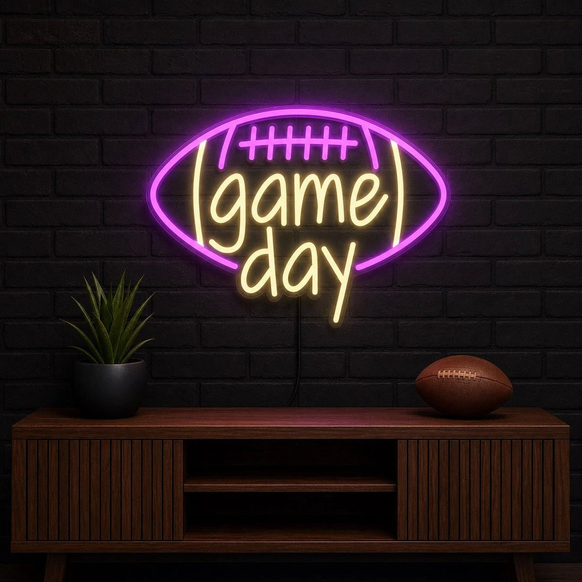 Game Day Football Man Cave LED Neon Sign - Shineneon